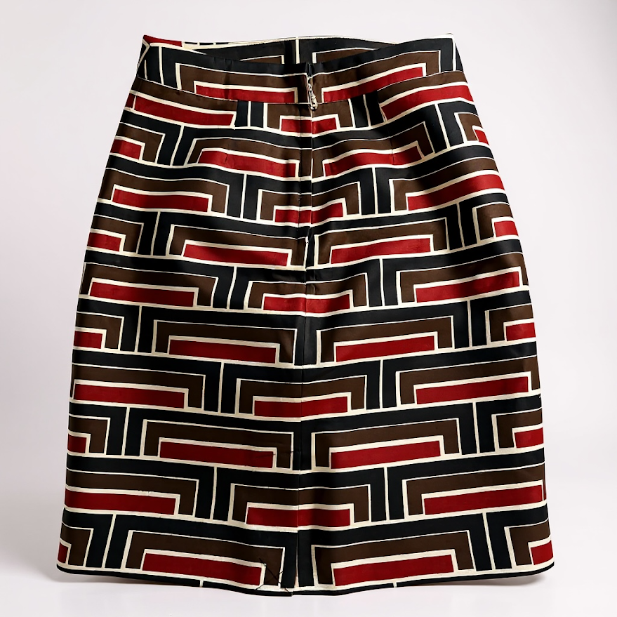Kate Spade Geometric Print Pencil Skirt, Size 0 (XS)