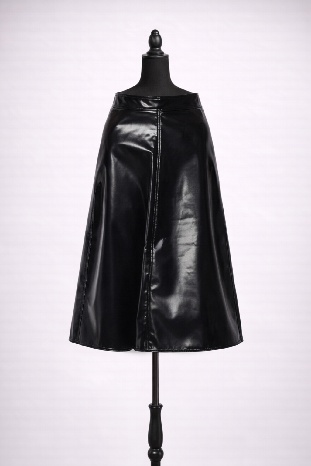 Moncler Pleated Accents Knee-Length Skirt, size L