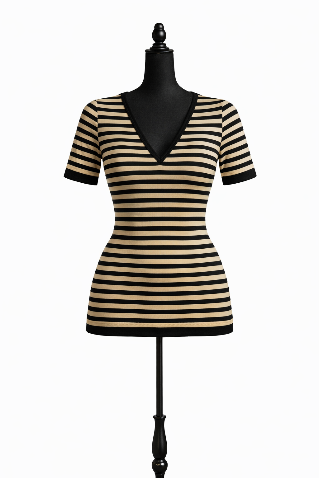 Wolford Striped Fitted Top, Size XS/S