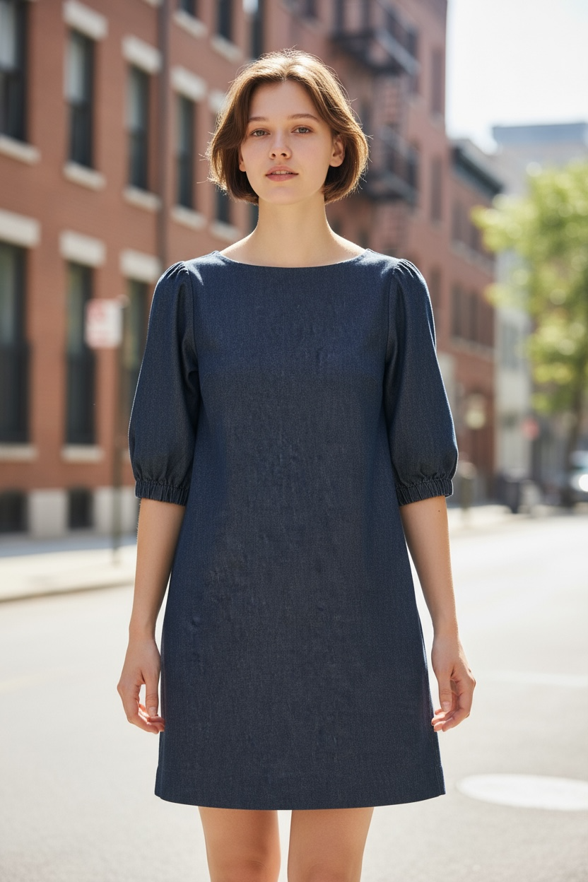 Kate Spade Denim Shift Dress – XS